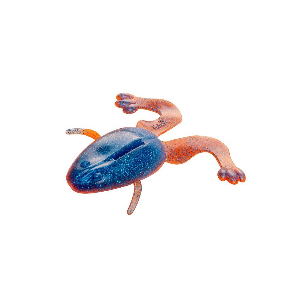 Лягушка Helios Crazy Frog 3,55"/9,0 см, цвет Star Blue & Orange 4 шт HS-23-044 , 
